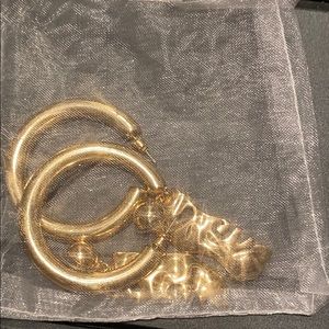 Gold earrings